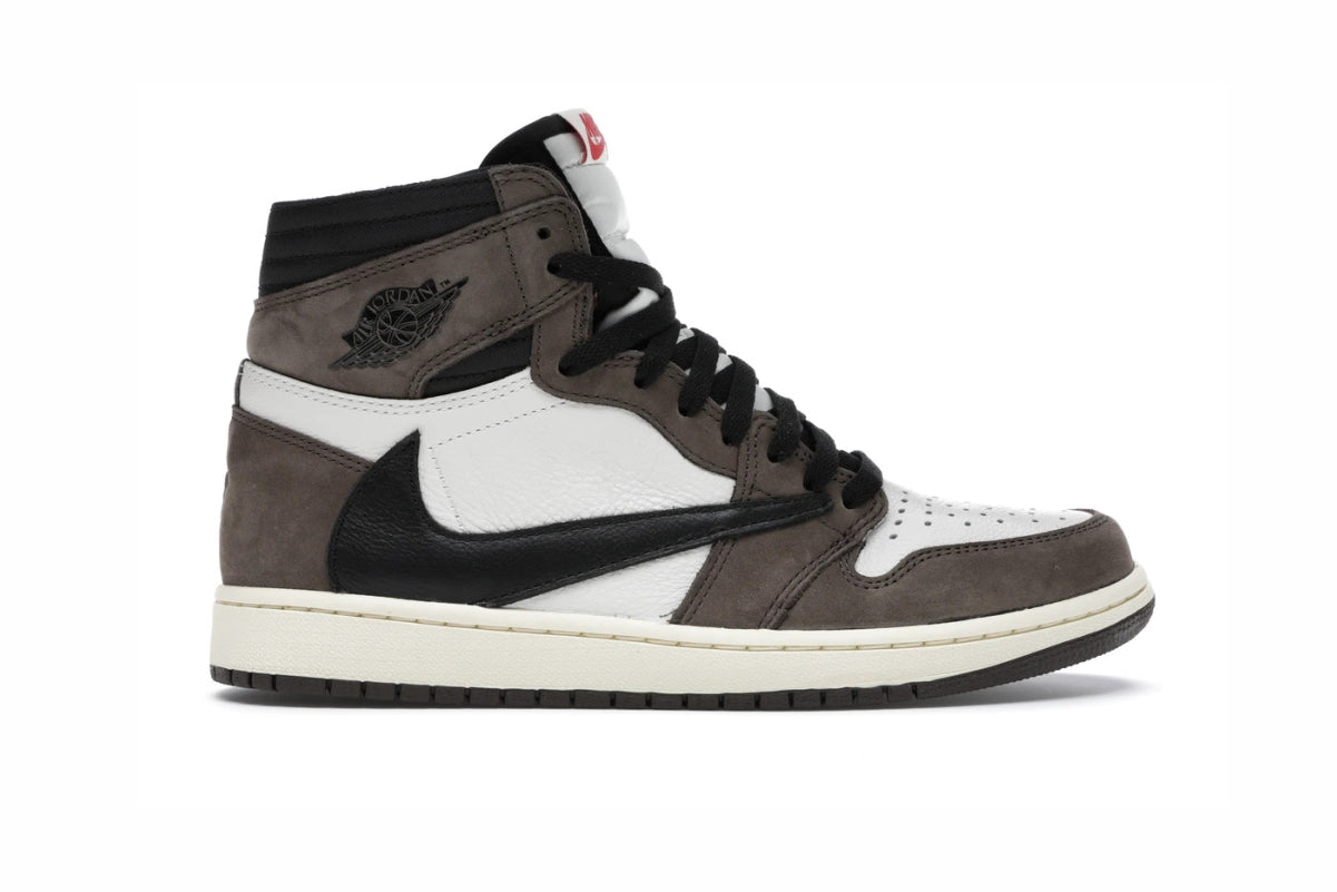 靴 H809 NIKE AIRKJORDAN1 Travis scott Tênis Nike Air Jordan 1 High - Travis Scott Mocha