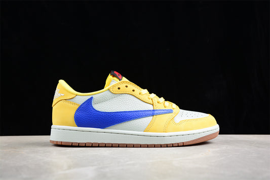 Tênis Nike Air Jordan 1 Low Travis Scott - Canary Yellow