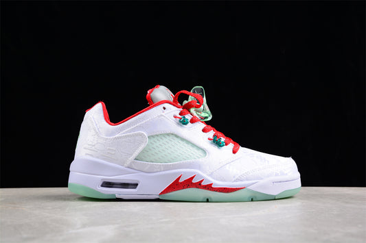 Tênis Nike Air Jordan 5 Low - White Silk