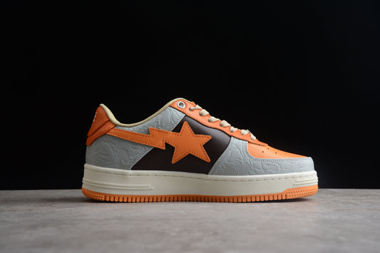 Tênis Bape Low - Orange Grey