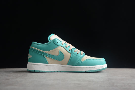 Tênis Nike Air Jordan 1 Low - Teal Green Beige