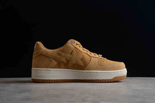 Tênis Bape Low - Beige Suede