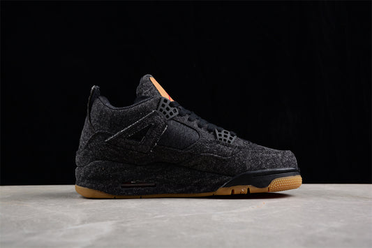 Tênis Nike Air Jordan 4 - Levis Jeans Black Denim