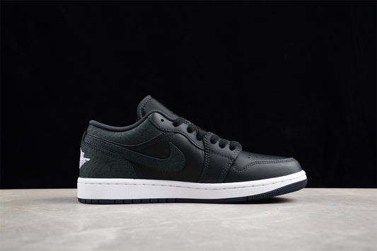 Tênis Nike Air Jordan 1 Low - Black Elephant