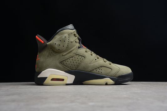 Tênis Nike Air Jordan 6 - Travis Scott "Medium Olive"