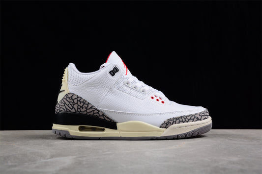 Tênis Nike Air Jordan 3 - White Cement Reimagined