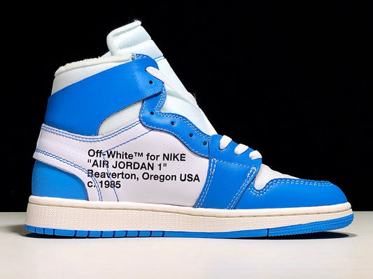 Tênis Nike Air Jordan 1 High - Off-White University Blue