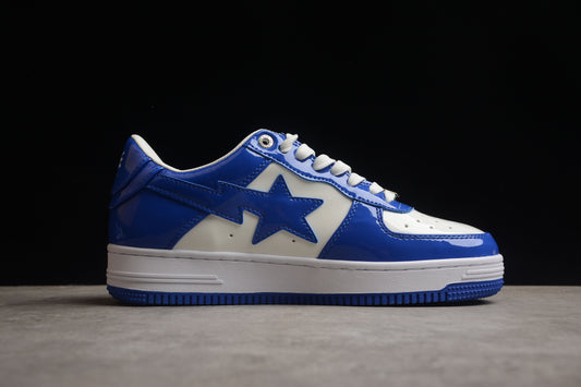 Tênis Bape Low - Patent White Blue