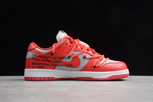 Tênis Nike Dunk - Off-White University Red