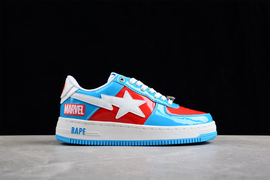 Tênis Bape Low - Marvel Capitão América