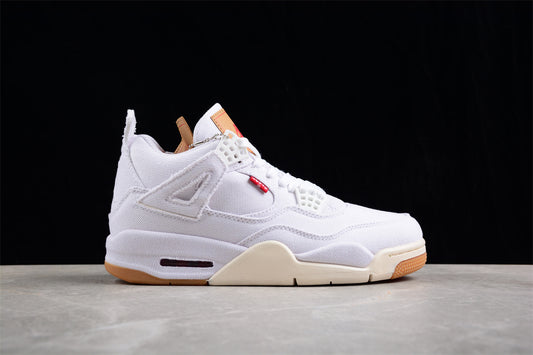 Tênis Nike Air Jordan 4 - Levis White Denim